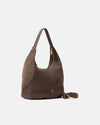 CUOIERIA FIORENTINA MAXIMA LARGE HOBO BAG - CHOCOLATE