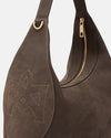 CUOIERIA FIORENTINA MAXIMA LARGE HOBO BAG - CHOCOLATE