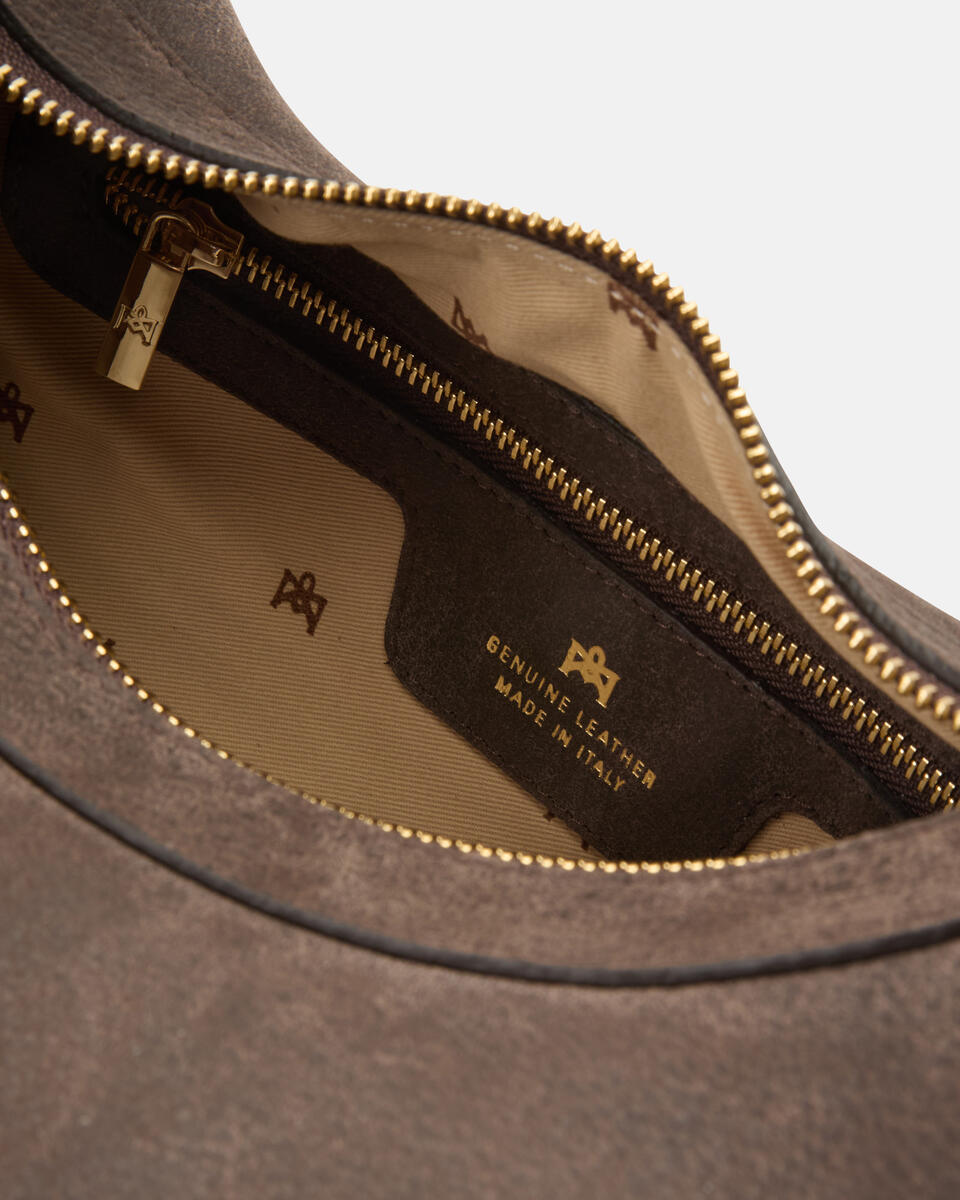 CUOIERIA FIORENTINA MAXIMA LARGE HOBO BAG - CHOCOLATE