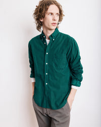 HARTFORD MEN'S CASUAL CORDUROY SHIRT - EMERALD