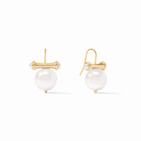 JULIE VOS BAMBOO PEARL EARRING
