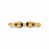 JULIE VOS CABOCHON DEMI CUFF - OBSIDIAN BLACK