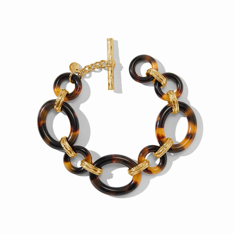 JULIE VOS MADISON LINK BRACELET - TORTOISESHELL