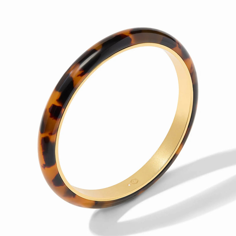 JULIE VOS MADISON STATEMENT BANGLE - TORTOISESHELL - MEDIUM