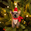 AMICA FELT - FRENCH BULL DOG WITH HAT & SCARF