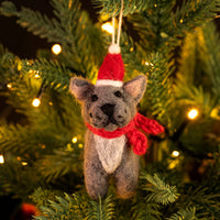 AMICA FELT - FRENCH BULL DOG WITH HAT & SCARF