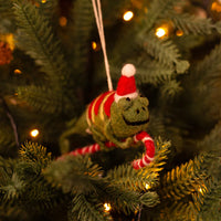 AMICA FELT - CHRISTMAS CHAMELEON ON CANDY CANE