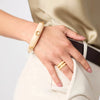 JULIE VOS CARNABY STONE BANGLE - PALMETTO GREEN - MEDIUM