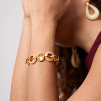 JULIE VOS CARNABY STONE BRACELET - PALMETTO GREEN