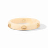 JULIE VOS CARNABY STONE BANGLE - IVORY - MEDIUM