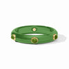 JULIE VOS CARNABY STONE BANGLE - PALMETTO GREEN - MEDIUM