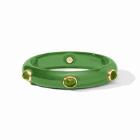 JULIE VOS CARNABY STONE BANGLE - PALMETTO GREEN - MEDIUM