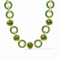 JULIE VOS CARNABY STONE NECKLACE - PALMETTO GREEN