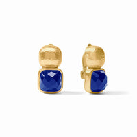 JULIE VOS CATALINA CLIP EARRING - IRIDESCENT SAPPHIRE BLUE