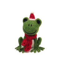 AMICA FELT - CHRISTMAS FROG WITH HAT & SCARF