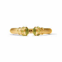 JULIE VOS COBBLESTONE DEMI CUFF - GREEN CAT'S EYE