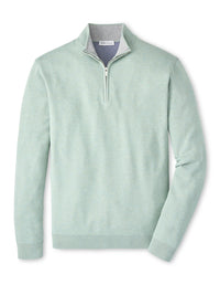 PETER MILLAR COOLSPUN COTTON QUARTER-ZIP SWEATER - GRANDVIEW