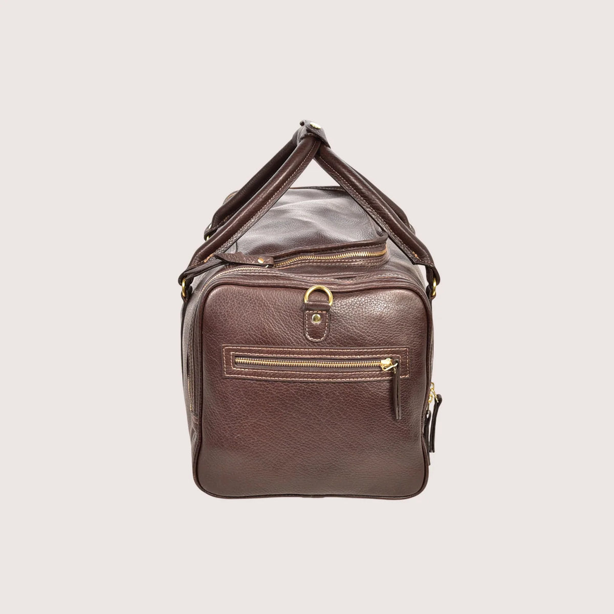 ASTON LEATHER - HENLEY CARRY-ON BAG - BROWN LEATHER