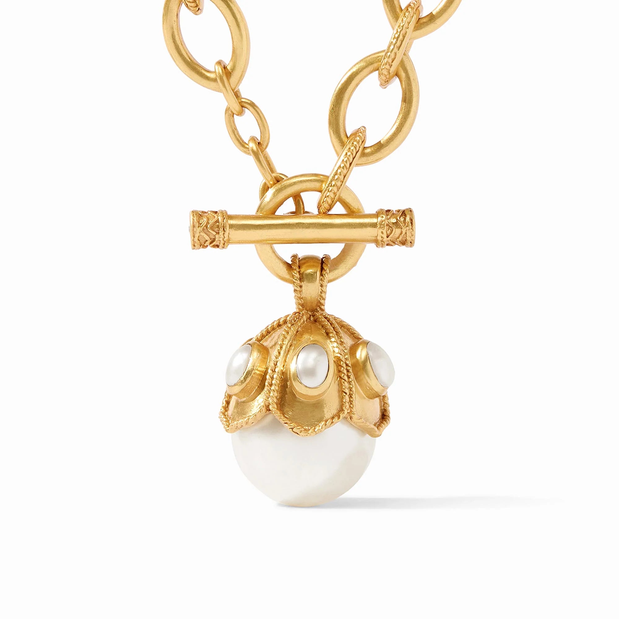 JULIE VOS DELPHINE PEARL STATEMENT NECKLACE