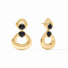 JULIE VOS DOLCE STATEMENT EARRING - OBSIDIAN BLACK