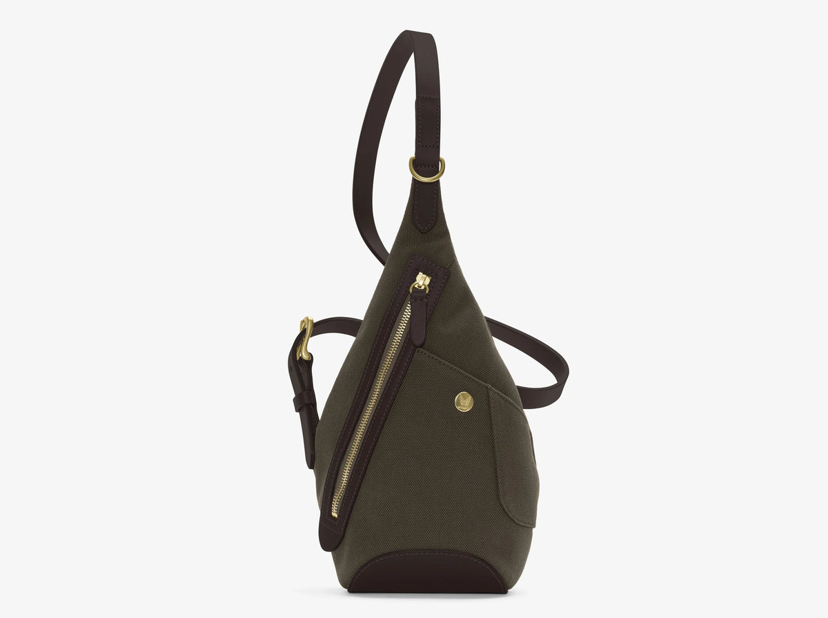 MISMO M/S DROP BAG - ARMY/DARK BROWN