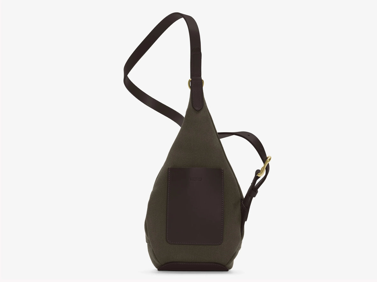 MISMO M/S DROP BAG - ARMY/DARK BROWN