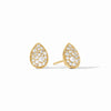 JULIE VOS PAVE TEARDROP STUD - CUBIC ZIRCONIA