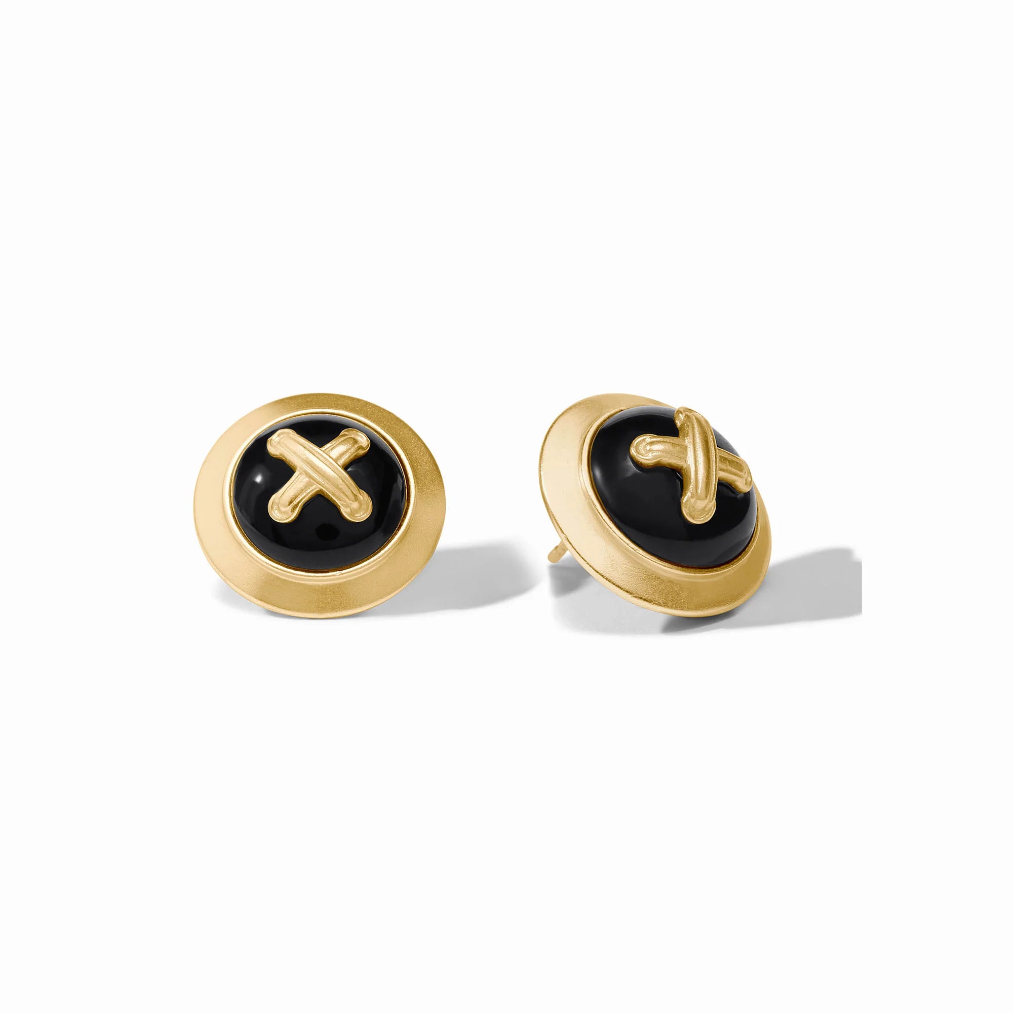 JULIE VOS ESSEX STUD - OBSIDIAN BLACK