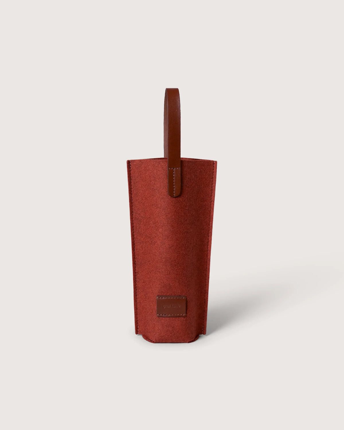 GRAF LANTZ - HANA MERINO WOOL BOTTLE BAG - MAHOGANY