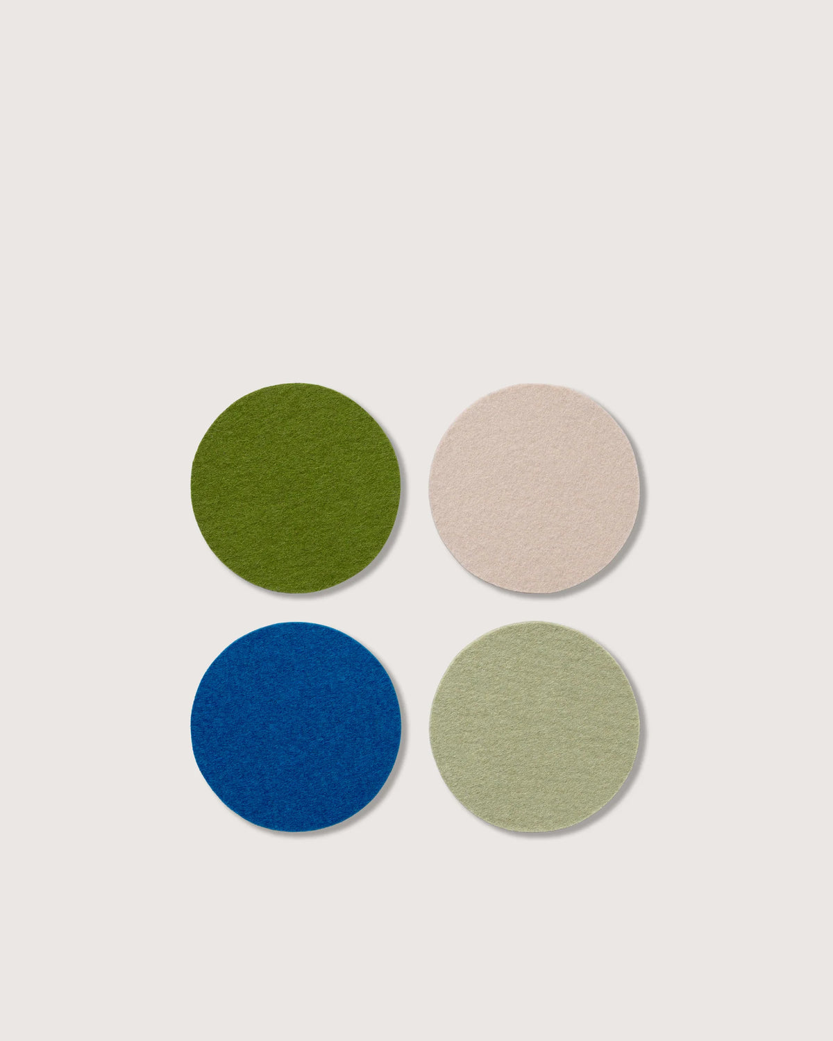 GRAF LANTZ - BIERFILZL MERINO WOOL ROUND COASTER MULTI 4 PACK - TERRAIN