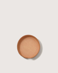 GRAF LANTZ - KOBON LEATHER ROUND TRAY - NATURAL