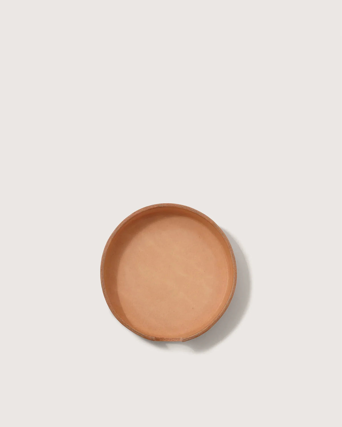 GRAF LANTZ - KOBON LEATHER ROUND TRAY - NATURAL