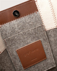 GRAF LANTZ - JAUNT MERINO WOOL MIDI TOTE - ASH BROWN/FEATHER