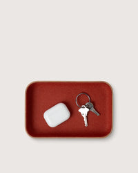 GRAF LANTZ - KAWABON LEATHER/MERINO WOOL SMALL TRAY - AUBURN