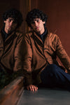 MANTO SUEDE JACKET - TOBACCO