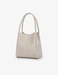 REMI/REID HOLLACE MINI WAXED TOTE BAG - CREAM