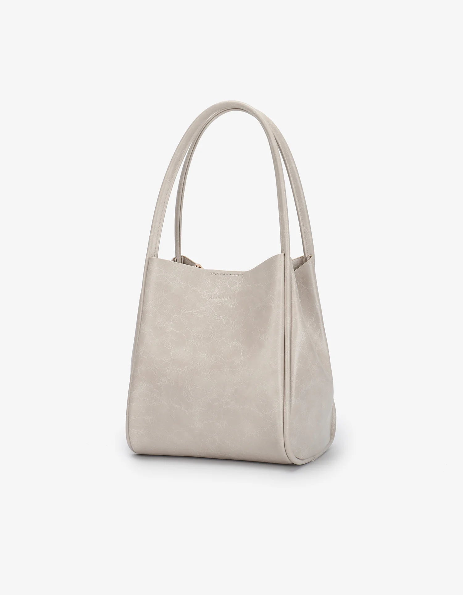 REMI/REID HOLLACE MINI WAXED TOTE BAG - CREAM