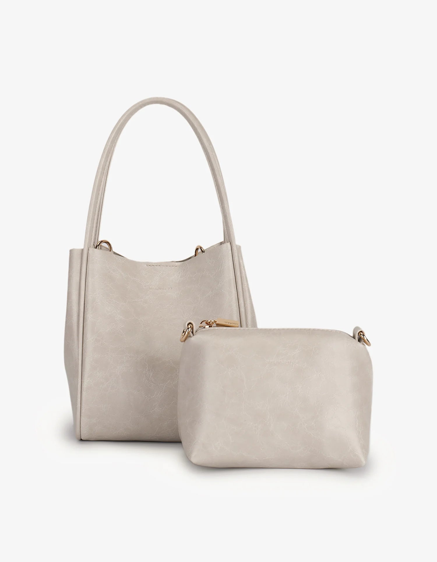 REMI/REID HOLLACE MINI WAXED TOTE BAG - CREAM