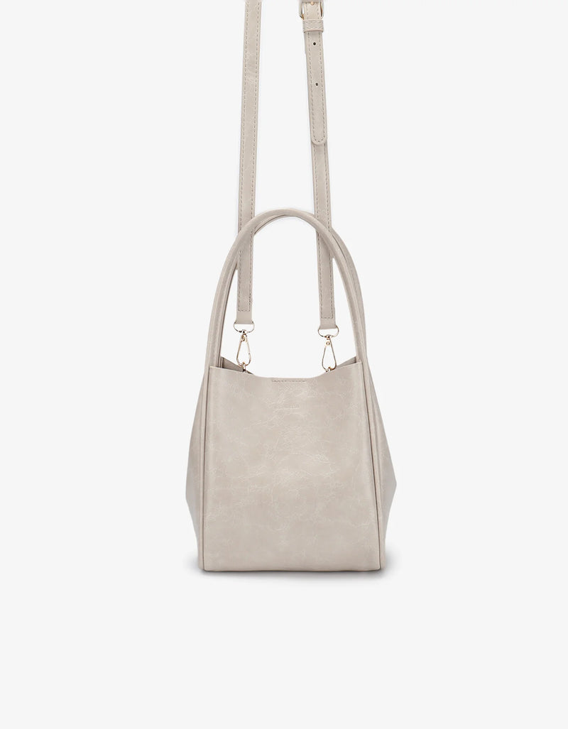 REMI/REID HOLLACE MINI WAXED TOTE BAG - CREAM