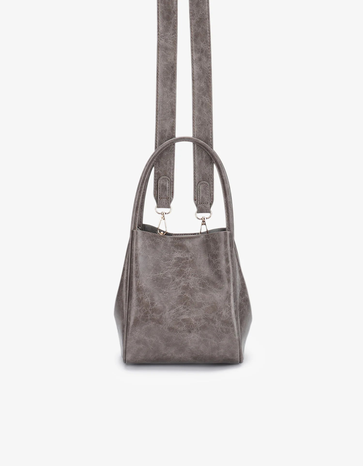 REMI/REID HOLLACE MINI WAXED TOTE BAG - GREY
