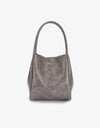 REMI/REID HOLLACE MINI WAXED TOTE BAG - GREY