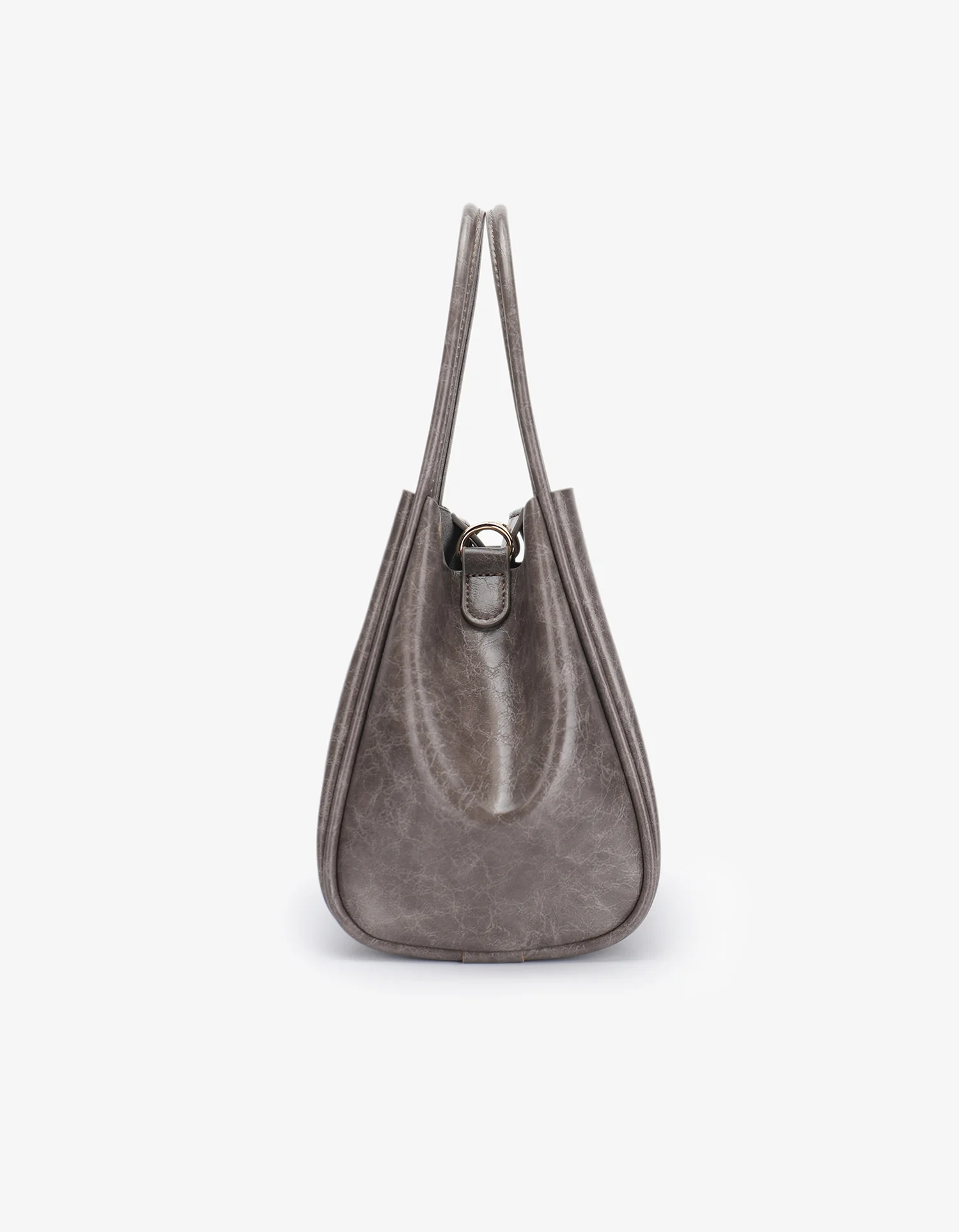 REMI/REID HOLLACE MINI WAXED TOTE BAG - GREY