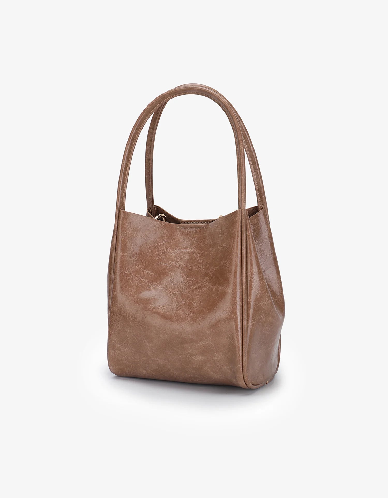 REMI/REID HOLLACE MINI WAXED TOTE BAG - MAUVE