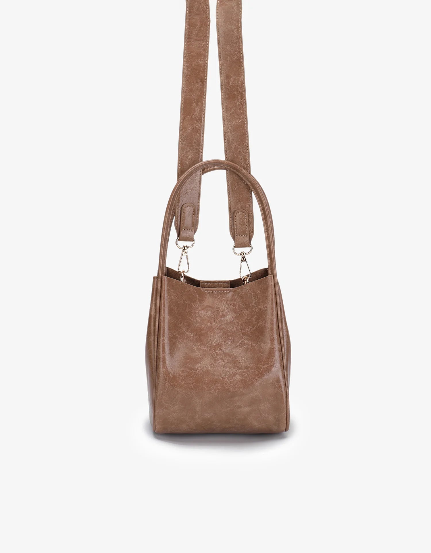 REMI/REID HOLLACE MINI WAXED TOTE BAG - MAUVE