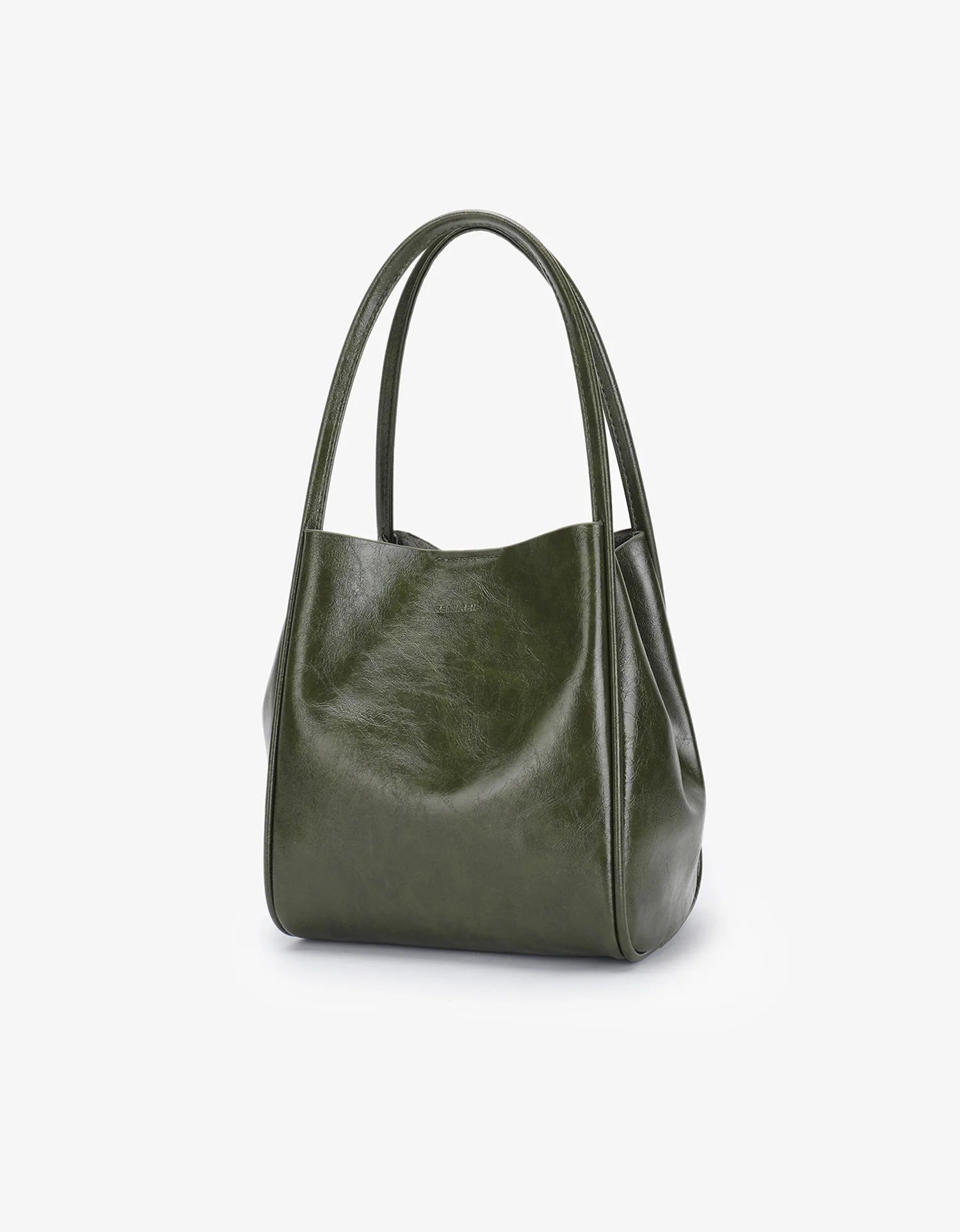 REMI/REID HOLLACE MINI WAXED TOTE BAG - OLIVE