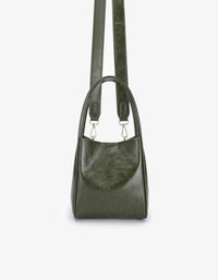 REMI/REID HOLLACE MINI WAXED TOTE BAG - OLIVE