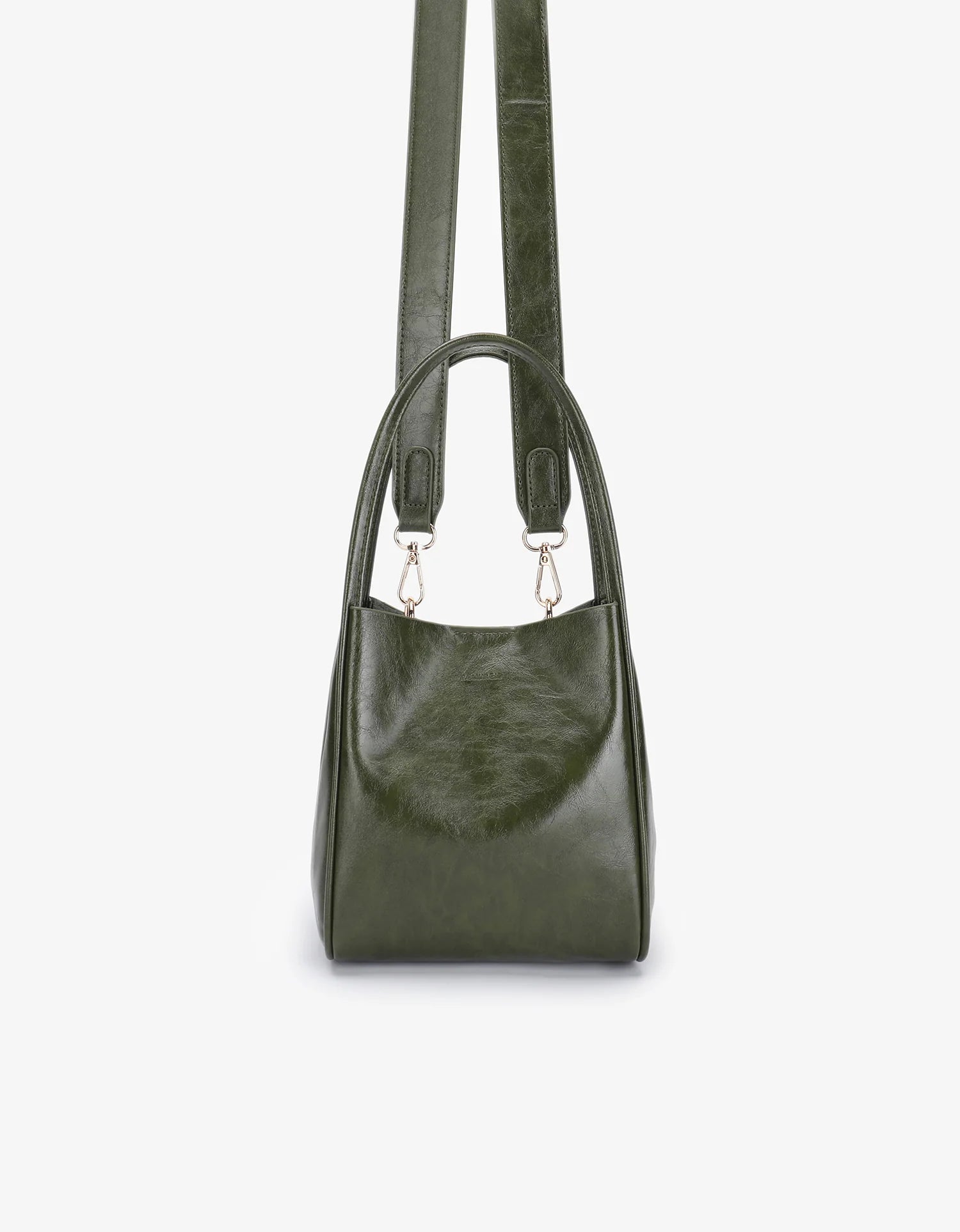 REMI/REID HOLLACE MINI WAXED TOTE BAG - OLIVE