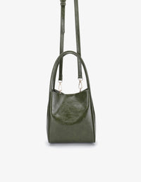 REMI/REID HOLLACE MINI WAXED TOTE BAG - OLIVE