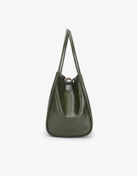 REMI/REID HOLLACE MINI WAXED TOTE BAG - OLIVE
