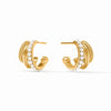 JULIE VOS HYDRA TRIPLE HOOP - PEARL